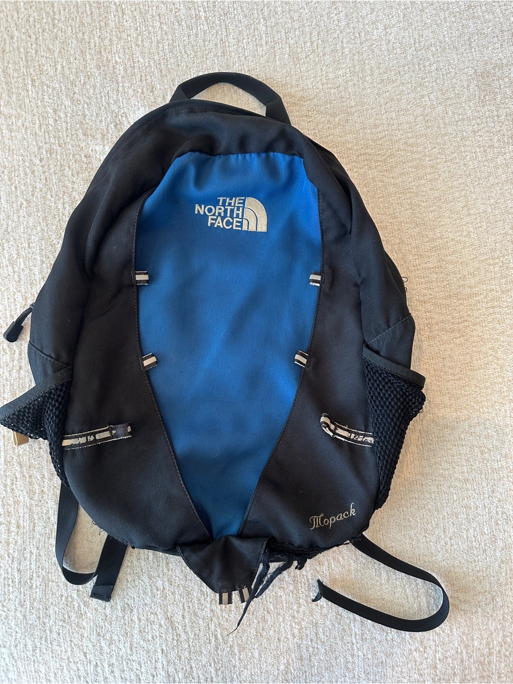 The North Face Men’s Black and Blue Daypack Backpack